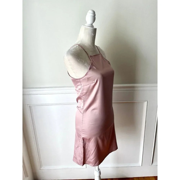 Forever 21 NWT Satiny Slip Dress Pink XS - Picture 2 of 4